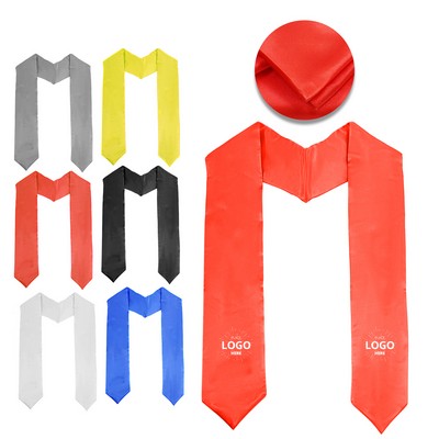 72" X 5" Unisex Custom Graduation Stole