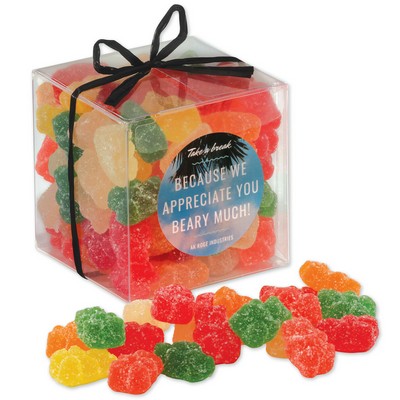Stylish Acetate Cube with Albanese® Sour Gummi Bears