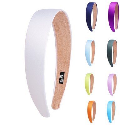 Women Wide Non Slip Satin Headband