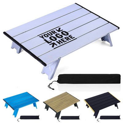Ultralight Compact Mini Beach Picnic Folding Alu Table With Carry Bag