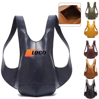 Genuine Leather Beetle Backpack