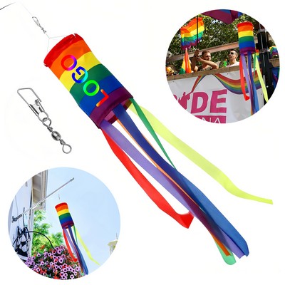 39" Rainbow Windsock