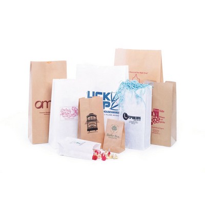 Full Color White Kraft Paper Bag