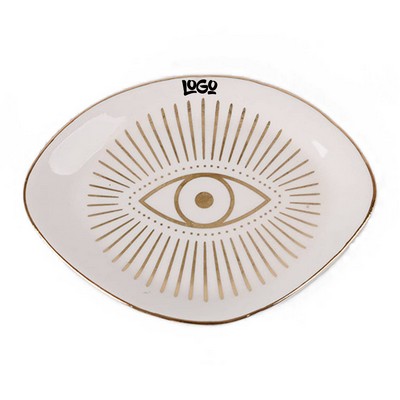 Small Decorative Ceramic Jewelry Tray