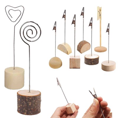 Wood Cube Memo Holder