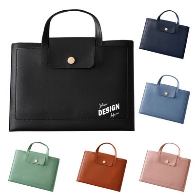 A4 PU Leather Business Briefcase