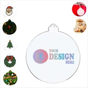 Custom Clear Christmas Ornament(Ocean)