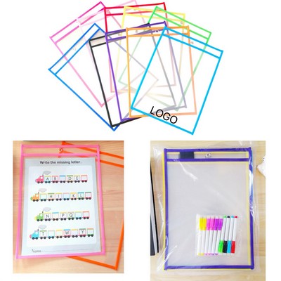 Erasable Clear PVC Document Bag