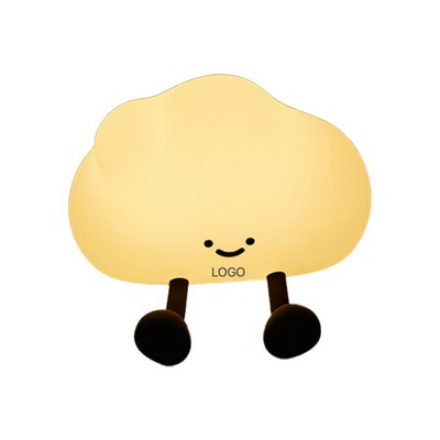 Cloud Silicone Night Light Touch Sensor Rechargeable LED Bedside Lamp Soft Ambient Mood Lighting