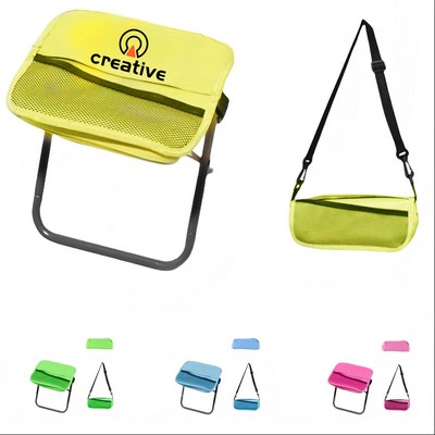 Portable Stool Folding Into Handbag