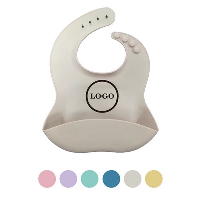 Silicone Baby Bib With Strap