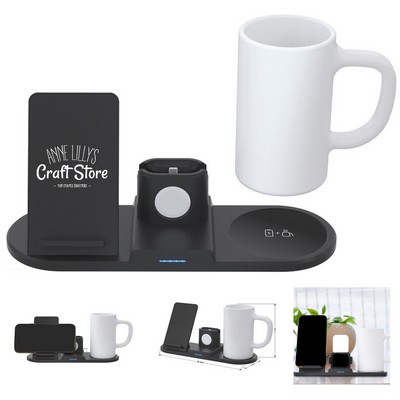 3" 1 Wireless Charger with Mug Warmer