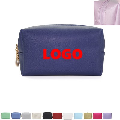 PU Leather Cosmetic Waterproof Travel Toiletry Bag