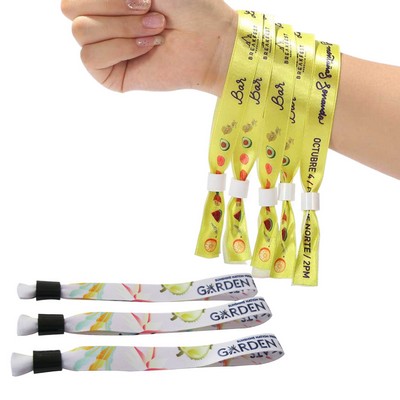 5/8" Full Color Event Wristbands w/ Locking Bead