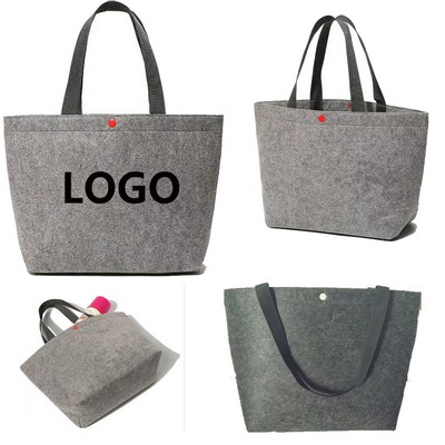 Large Capacity Shopping Felt Tote Bag