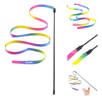 Cat Rainbow Wand String Teaser Toy