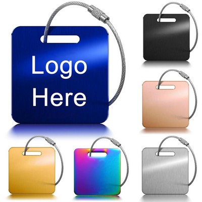 Custom Engraved Metal Luggage Identification Tags
