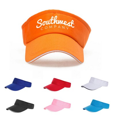 UV Protection Outdoor Empty Top Visor