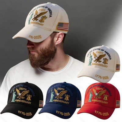 6 Panel Structured Anniversary Cap