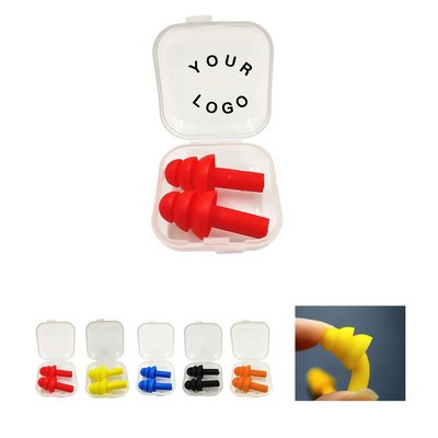 Reusable Silicone Earplugs Set
