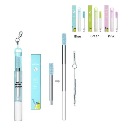 Portable Stainless Steel Straw Set