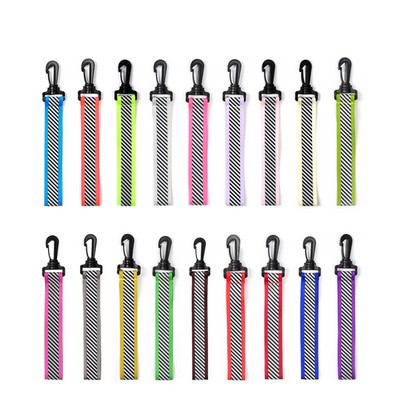 Reflective Backpack Straps Tags with Keychain