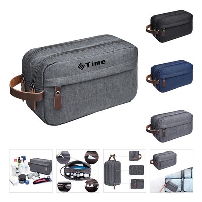 Canvas Toiletry Bag Hanging Dopp Kit Unisex