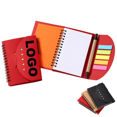 Mini Journal with Pen, Flags & Sticky Notes