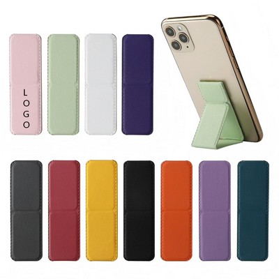 Adhesive Magnetic Foldable PU Phone Stand