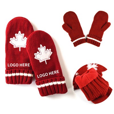 All-Finger Warm Knit Gloves