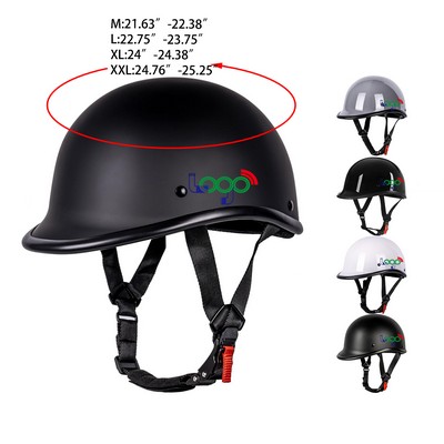 Lightweight Half Shell Open Face Motorcycle Helmet