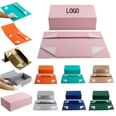 Customizable Magnetic Flip-Top Wine Gift Box