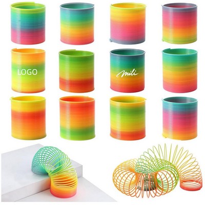 Magical Rainbow Plastic Spring Toy