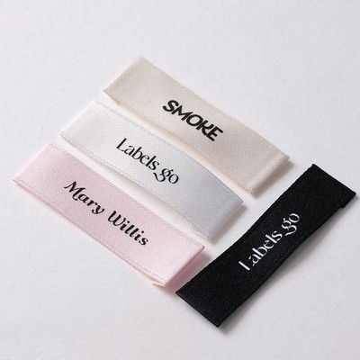 Polycotton Woven Clothing Labels - Neck Labels & Brand Tags