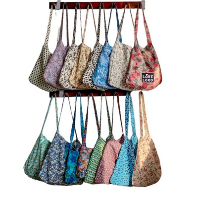 Leopard Daisy Floral Large Capacity Canvas Tote Bag