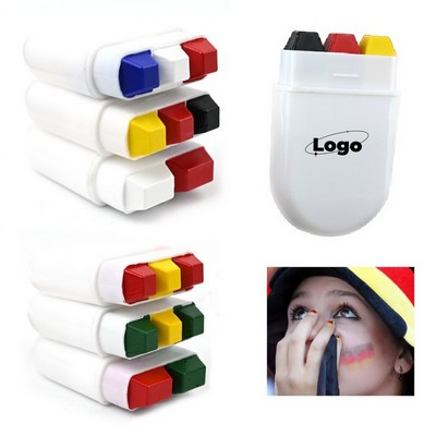 World Cup Skin-Friendly Face Paint Crayons Rainbow Graffiti Stick