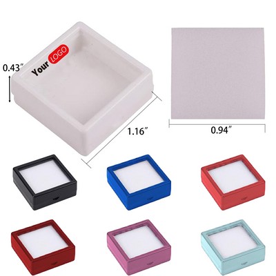 Gemstone Display Box Plastic Transparent Bare Stone Box
