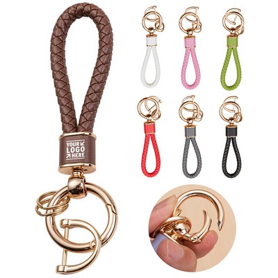 Elegant Secure Braided Keychain