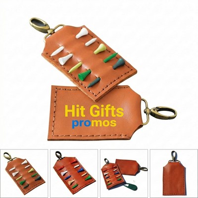 PU Leather Golf Tee Holder