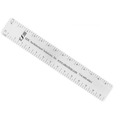 7 Inch Stainless Steel Architect or Engineer Ruler