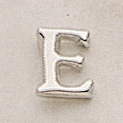 Letter E Marken Design Cast Lapel Pin (3/8")