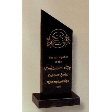 Slant Top Black Marble Award (4.25"x5.5")
