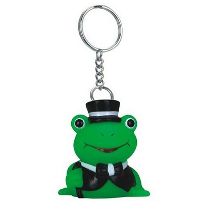Rubber High Society Frog Key Chain