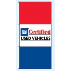 Single Faced Authorized Dealer Drape Flags (GM® Certified Used Vehicles)