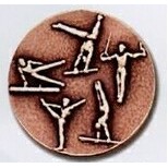 Newport Mint Custom Medal - 1 1/8" (Gymnastics Male)