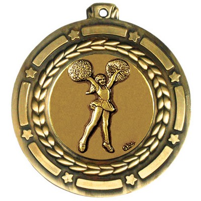 Stock Star Struck Medal (Cheerleading) 3 1/2"