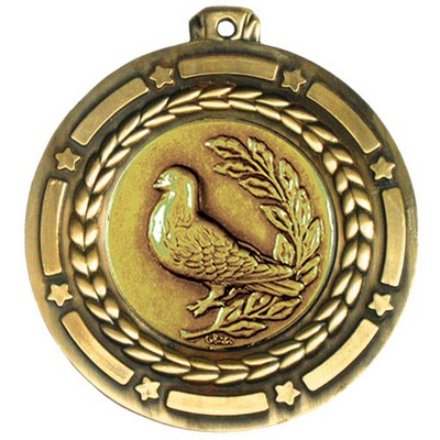 Stock Star Struck Medal (Bird) 3 1/2"