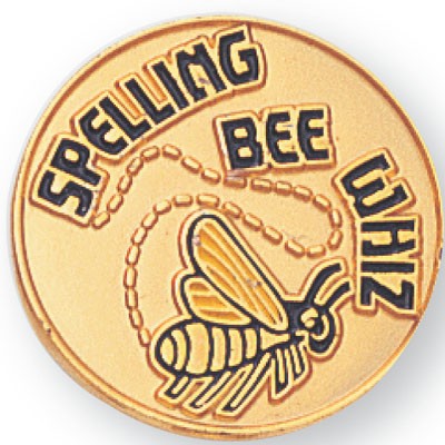 ¾" Spelling Bee Whiz Pin