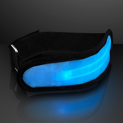 Light Up Blue LED armband for night safety - BLANK