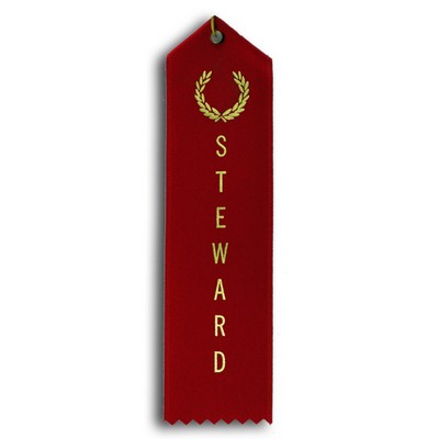 Standard Stock Ribbon w/Card & String (2"x 8") - Steward